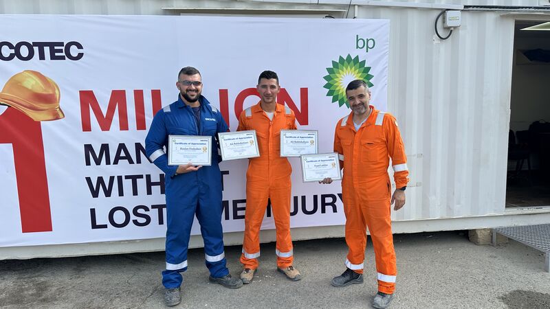 ENCOTEC celebrated 1 million LTI free manhours on BP project