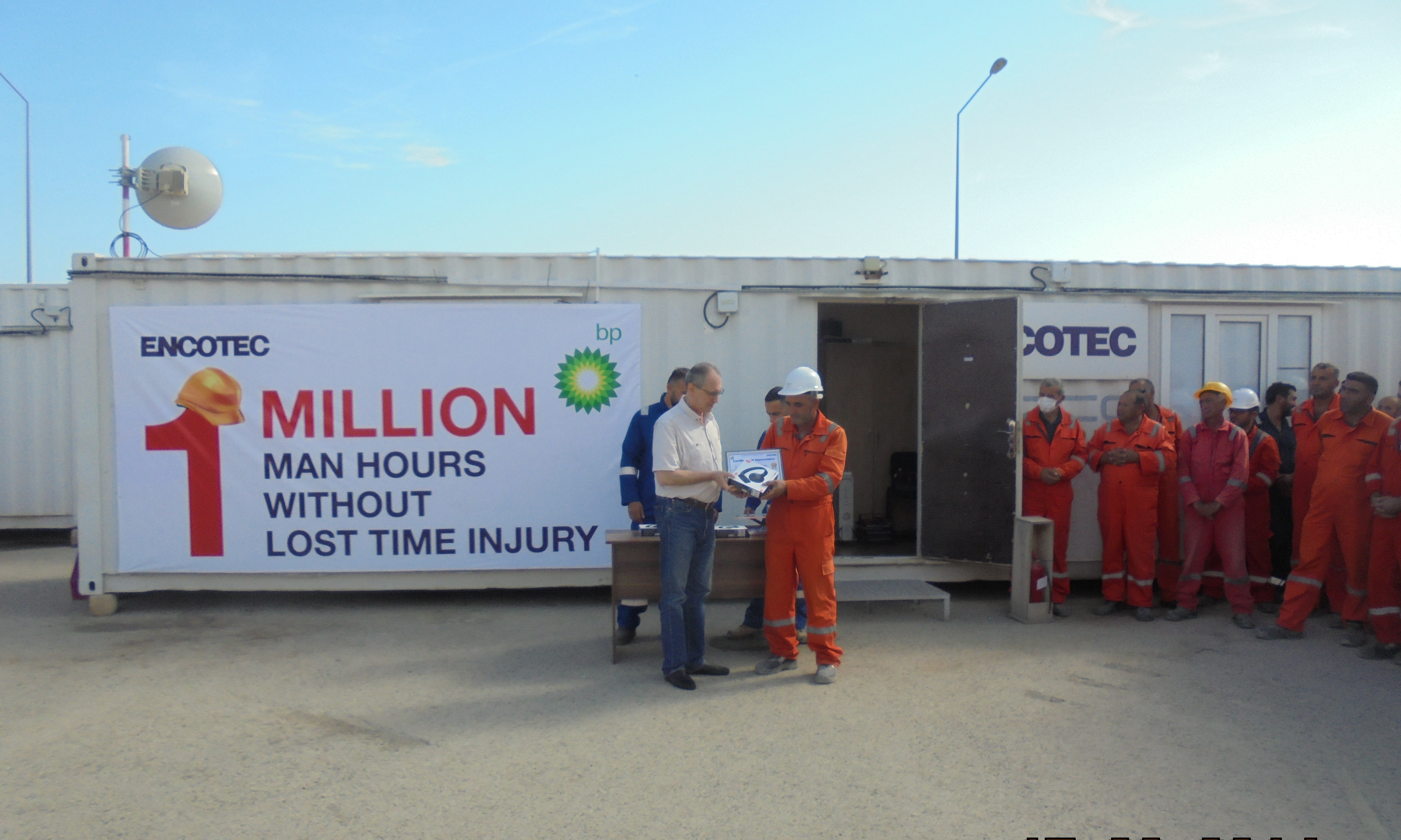 ENCOTEC celebrated 1 million LTI free manhours on BP project